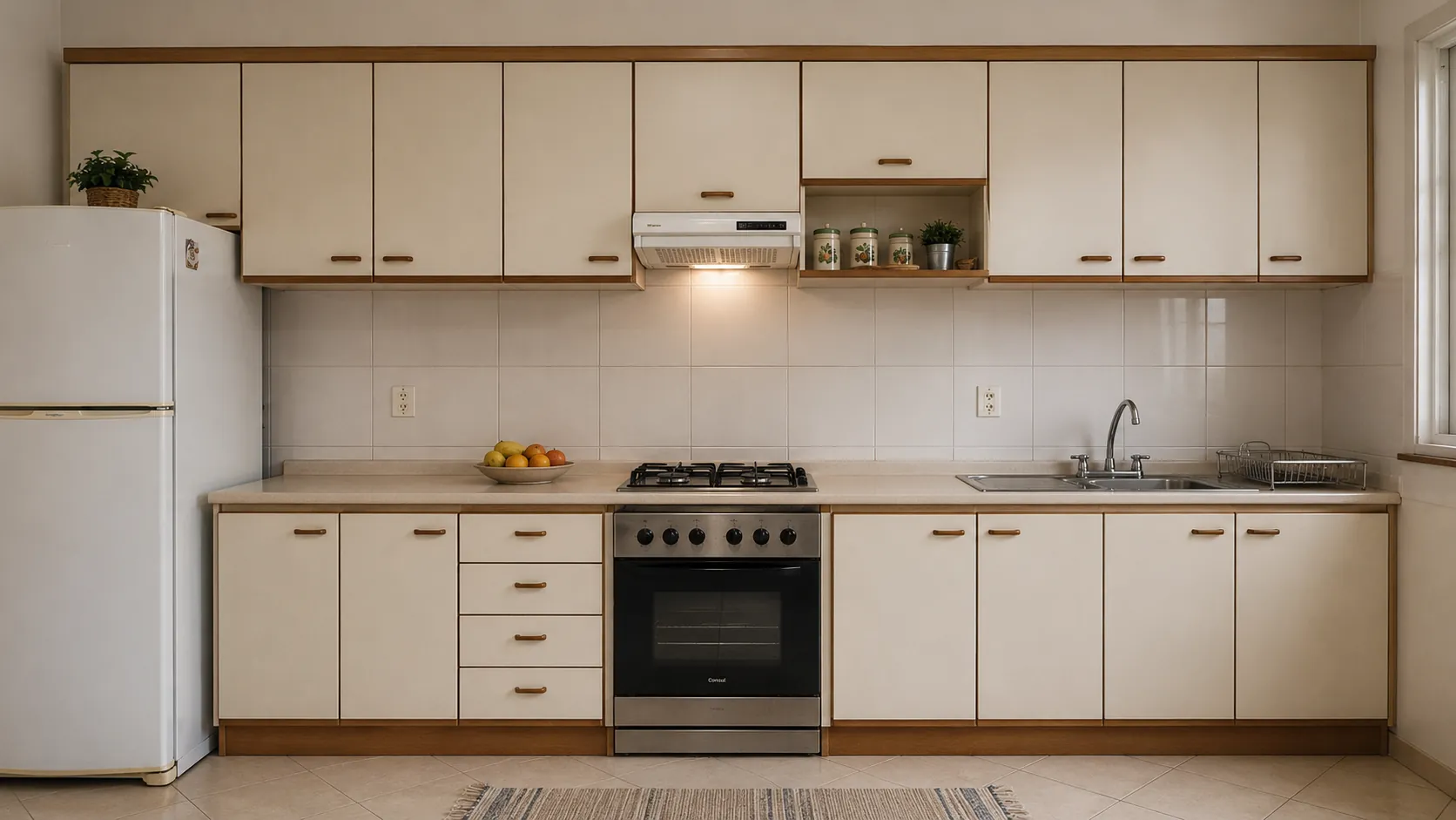 Cozinha comum sem planejamento